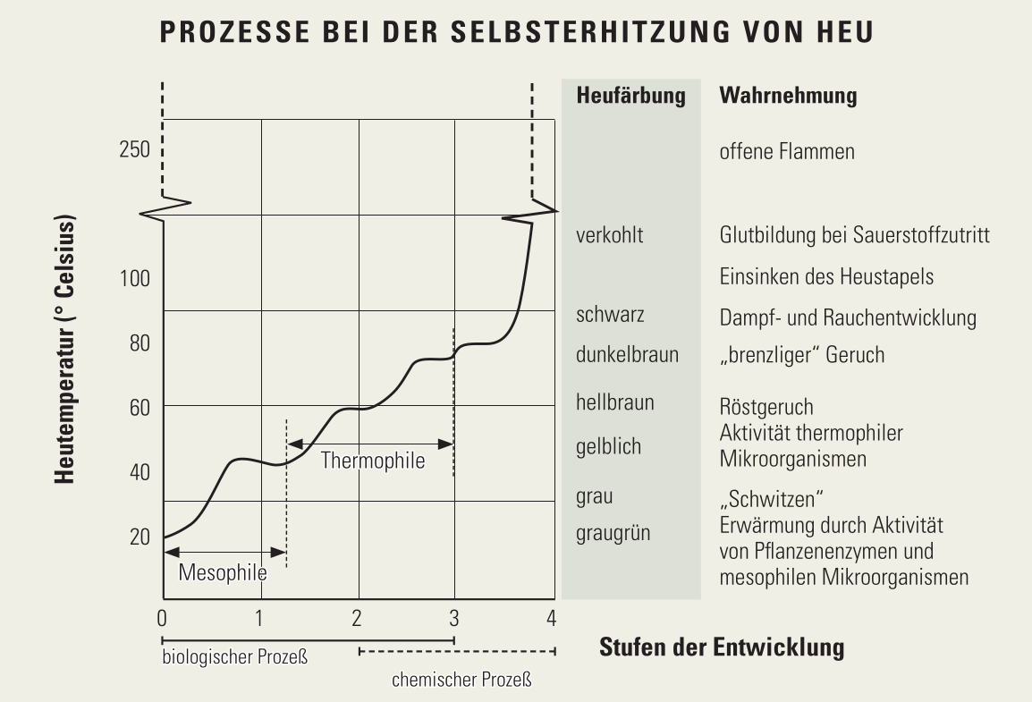 Prozesse Selbsterhitzung